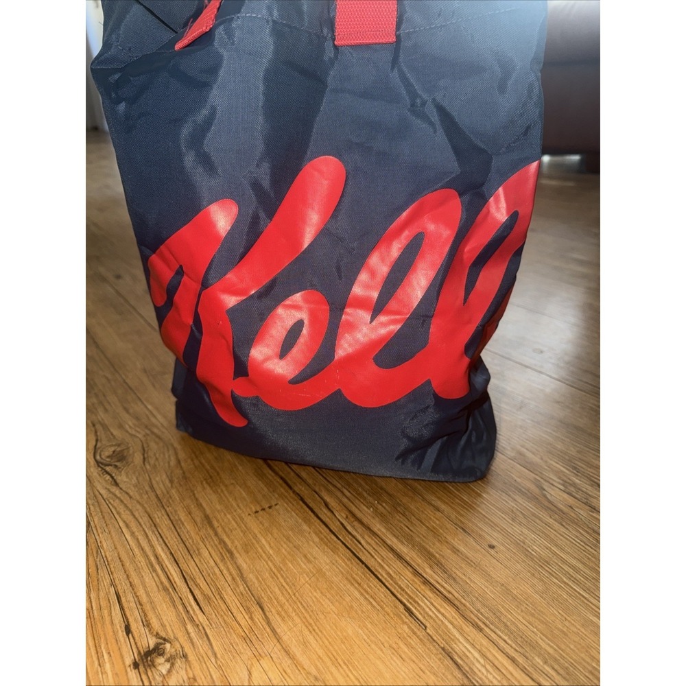 Retro 1990s Kellogg's Reusable Solid-sided Nylon Grocery Two-handle Tote Bag